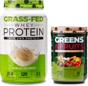 营养学 Greens & Frues Powder - Naturally sourced Superfood, 香草肉桂(30种服务) 草药Whey蛋白粉, 香草冰香草(28种服务)