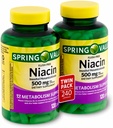春季谷-Flush Free Niacin(B-3)500毫克,240卡普尔(2瓶120)