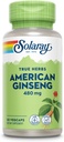 SOLARAY American Ginseng 480 mg | 适应性母草 | 健康应激,能量和身体耐力支持 | 50 Veg Caps