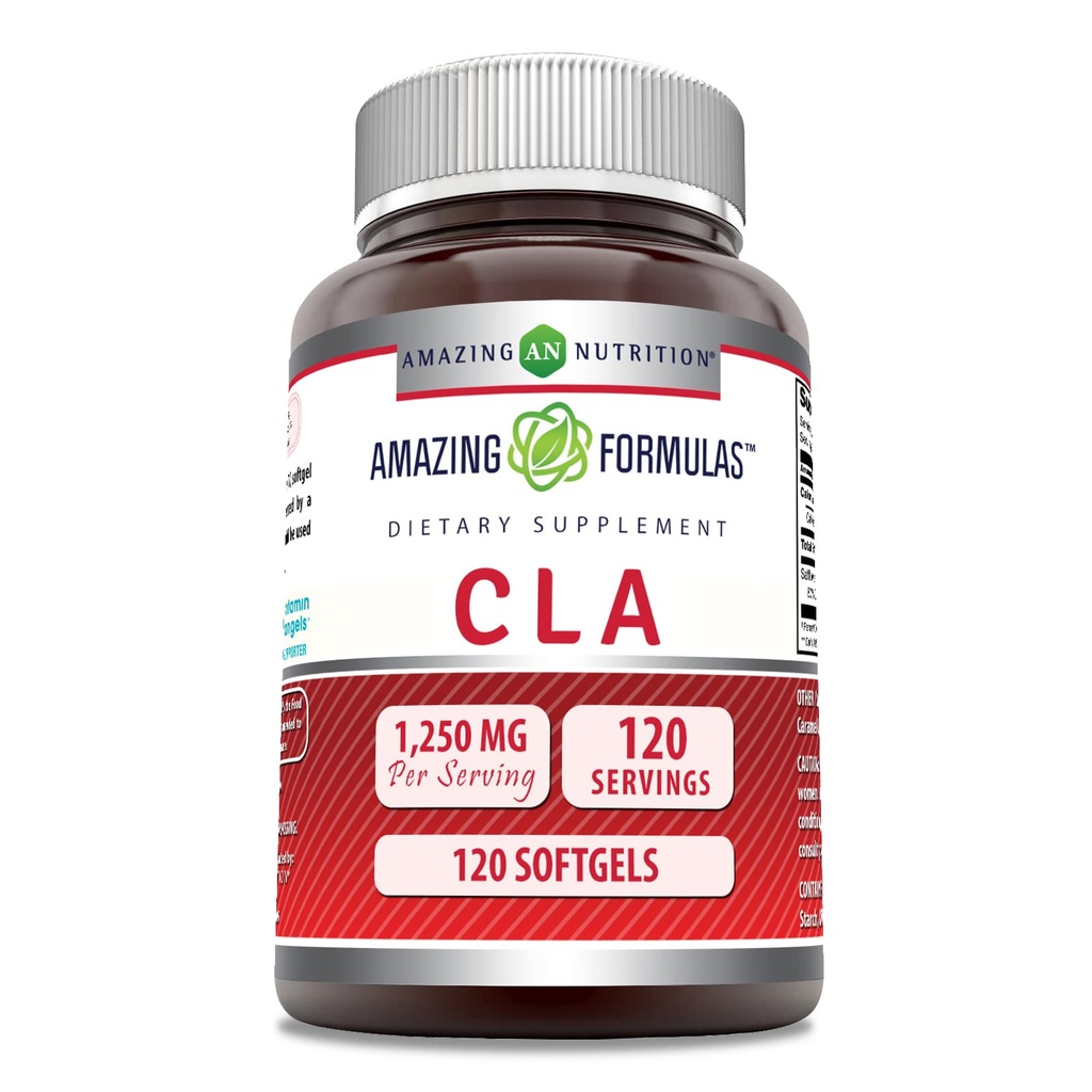 神奇的公式 CLA(配制的Linoleic酸) 1250 Mg QQ软胶 Supplements QQ Non-GMO QQ Gluten-Free QQ 在美国制造 (Pack QQ 120 Count)