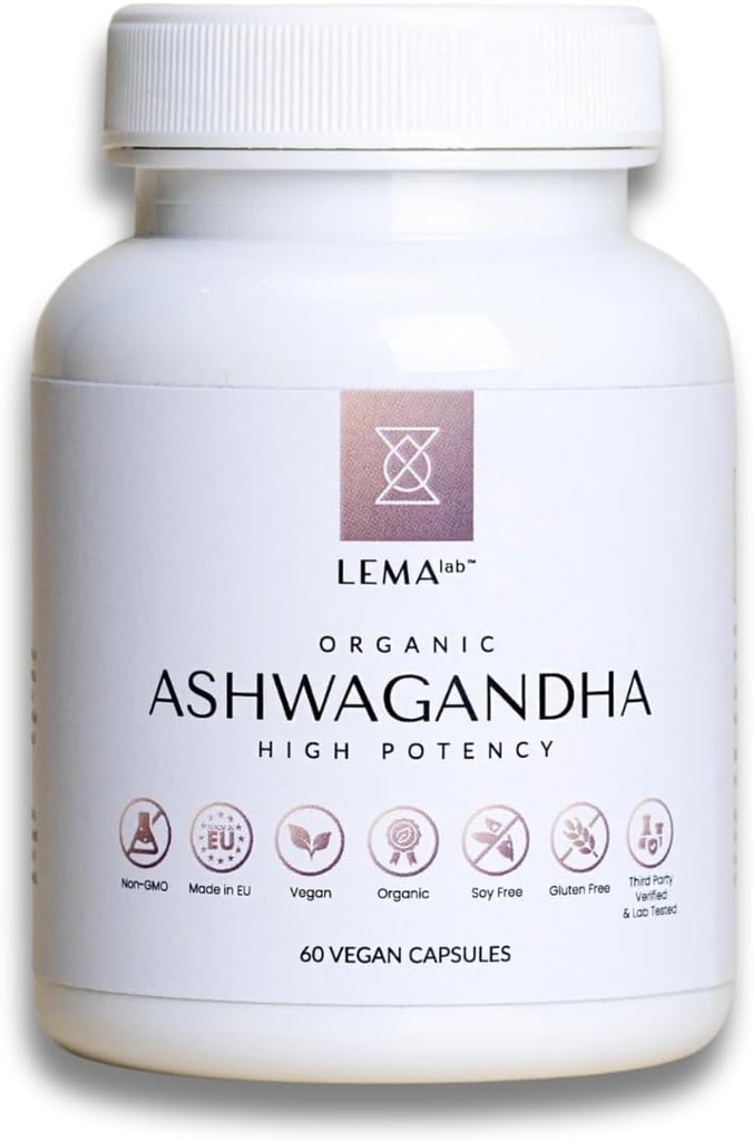 LEMAlab Institution Ashwagandha, 60 Vegan Capsules促进总体健康