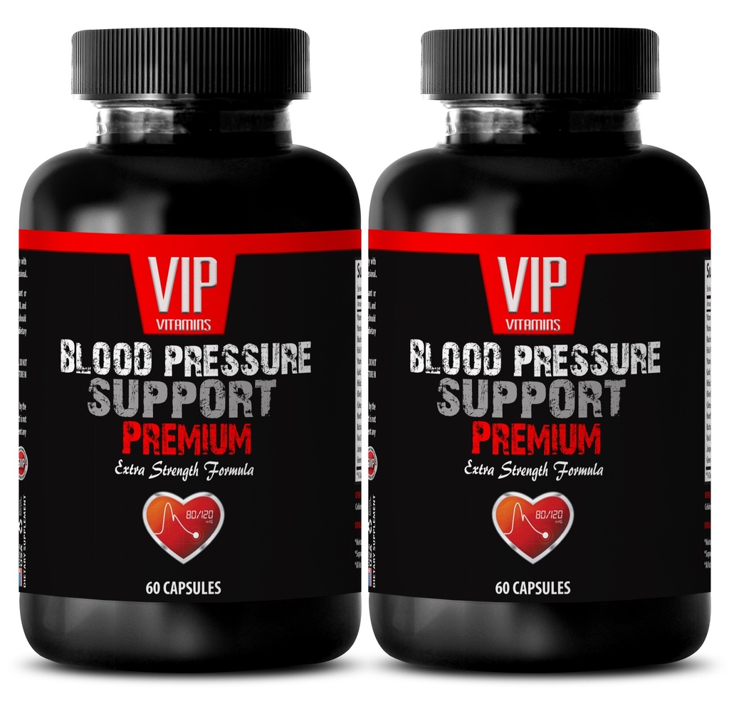 VIP VITAMINS橄榄叶提取超强力 - 血压支持 - 吃更多水果(2瓶 - 120卡普尔)