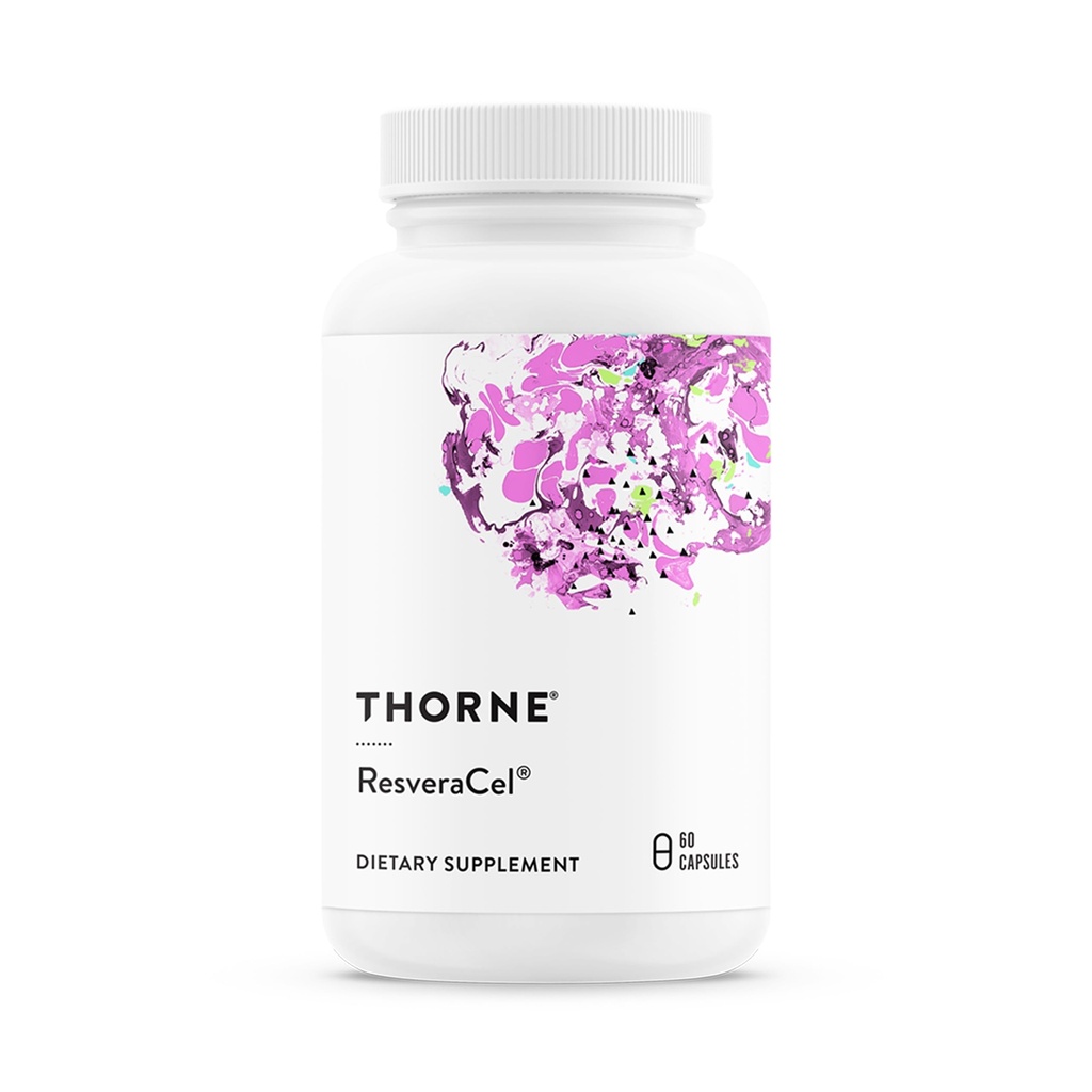 THORNE - ResveraCel - Nicotinnamide Riboside 与 Quercetin Phytosome & Resveratrol - 支持健康老龄化、甲基化、细胞能生产和代谢* - 30种服务