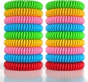 18 Pack Mosquito Repellent Bresslets for 成人和孩子,DEET无水保护乐队,个人包装 Repellent 腕带