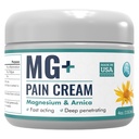火星井水 MG+ 镁凝胶疼痛缓解 - 额外强力镁和Arnica Cream - 4 OZ Tub - 神经病,肌肉疼痛,和腿板损伤缓解 - 1包