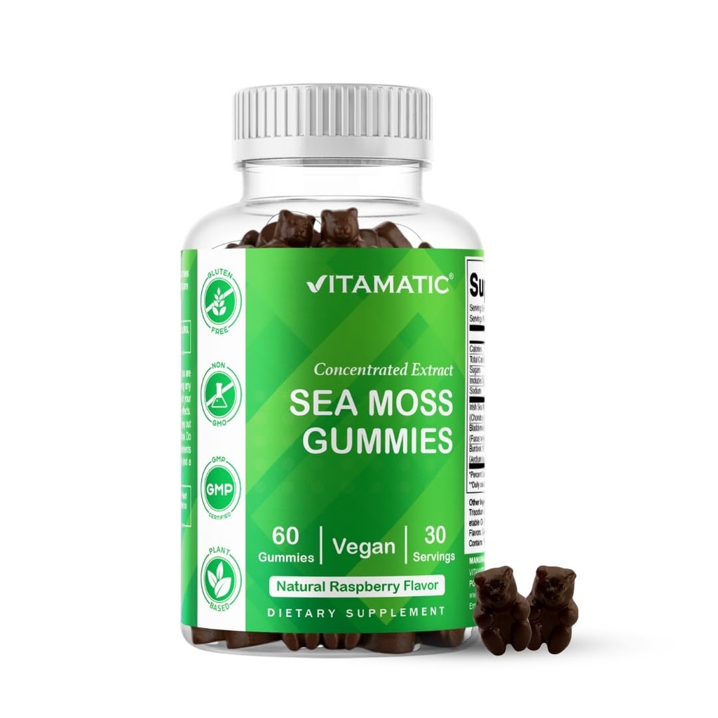 (摘自第132.5mg节) – 60 Ct Made with Bladderwrack & Burdock Root – Seamoss 补充甲状腺、能量和免疫支持