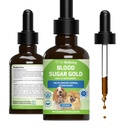 Petwelling血糖金狗 - 整体血糖支持,Pancreas & Liver Health, Gymnema, Fenugreek & Devil's Club - NASC 认证 & Vet-Formulated - 2 oz 液体