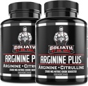 Emil博士的ARGINININE Plus - L Arginine + L Citrulline - 2500 MG 高剂量无助药片 - 挥发性和心脏健康的硝氧化物补充剂(Arginine AAKG和Citrulline Malate 2:1)