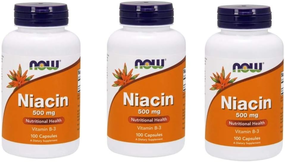 Now Foods - Niacin维生素B-3 500 mg. - 100 capsules (多包)