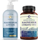 镁 Lotion 和镁 液晶补充 → 全身 镁 支持身体和心智 8 Fl Oz 专题 镁 + 2个月供应 镁 复合药