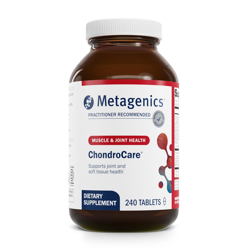 ChondroCare -- -- 与Glucosamine、Chondroitin和MSM联合支助 -- -- 支持流动、Cartilag & Knee Comfort -- -- 抗氧化剂矿物综合体 -- -- 无Gluten -- -- cGMP 认证 -- -- 240片