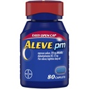 Aleve PM Caplets, " 快速代理睡眠援助和头痛的疼痛缓解 " , " 肌肉痛 " , " 非哈比特形成 " ,220毫克Naproxen Sodium和25毫克二苯胺HCl Capsules,80个计数