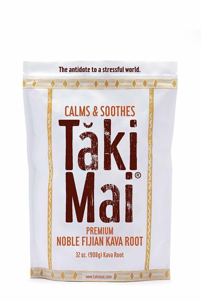 Taki Mai Noble Kava Kava 根粉 32oz – 真实的传统格伦德,自然晚间放松,静夜和平静的礼仪,100%纯诺贝尔卡瓦