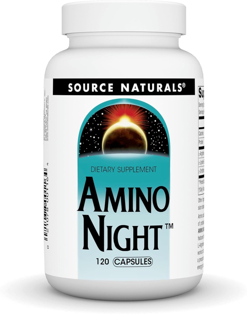 来源 氨基之夜 - 高级氨基酸配方* - 120 Capsules