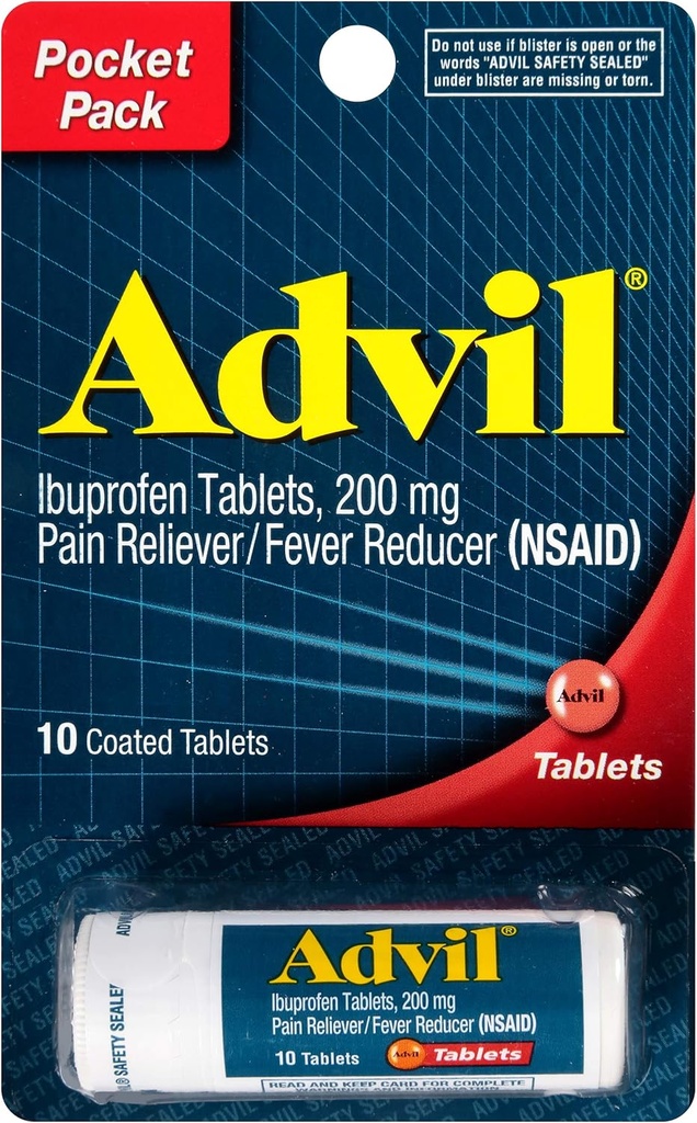 Ibuprofen 200mg,12×10 计数,旅行大小瓶