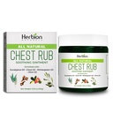 HERBION Naturals Chest Rub - 给成人和儿童的舒缓蒸发剂 2+ - 缓解咳嗽、寒冷、鼻塞和胸塞 - 减少肌肉和联合水管 (3.53 Oz (Pack of 1))
