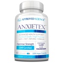 获批准的Science Anxietex -- -- 冷静和放松 -- -- L-天线和镁 -- -- 60个卡普尔 -- -- Vegan友好 -- -- 3个月供应