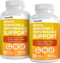 19-in-1 秘鲁马卡根卡普勒斯 - 9125 mg Ashwagandha 配Maca Fenugreek & Ginseng(120 Capsules),包装为2