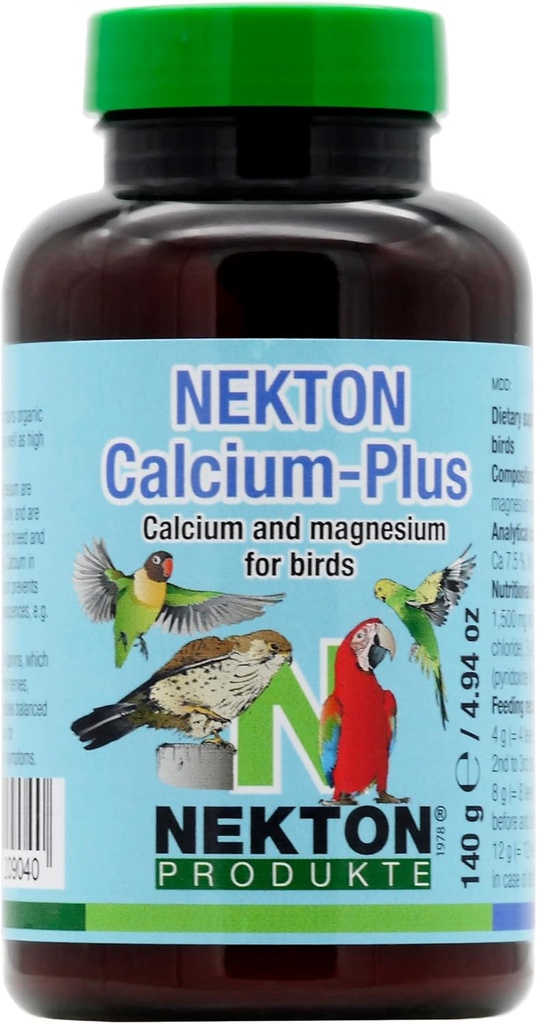 Nekton Calcium Plus - 含有镁和维生素的钙,白色,140g/5 oz