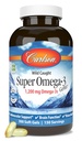 Carlson - Super Omega-3 Gems, 1200 mg Omega-3 Fatty Acids with EPA and DHA, Wild-Caught 挪威鱼类油补充品, 可持续源头 Capsules 300 软胶
