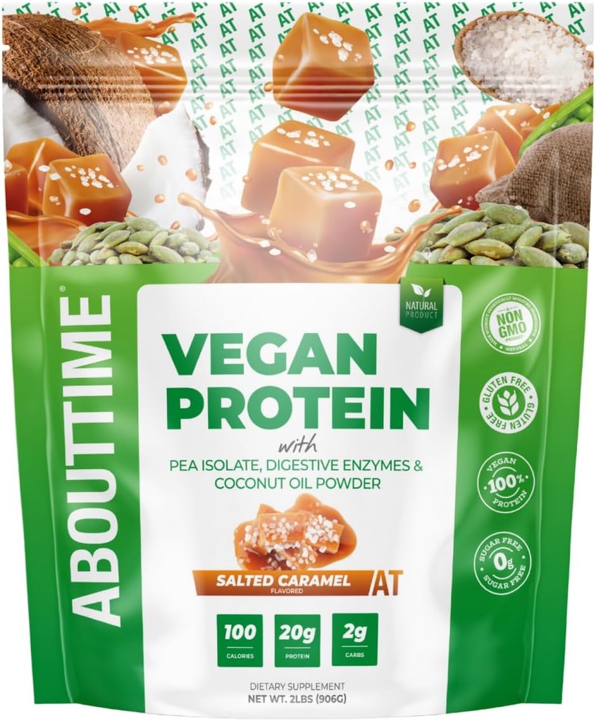 关于时间维冈蛋白粉 20g 盐酸焦糖,天然成份,非GMO,植物基,Gluten Free, Soy Free,乳制品 Free, 32 services