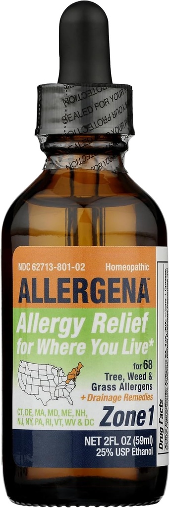 PROGENA -- -- Allergena区1 -- -- 过敏性救济液(2个FL Ounce)