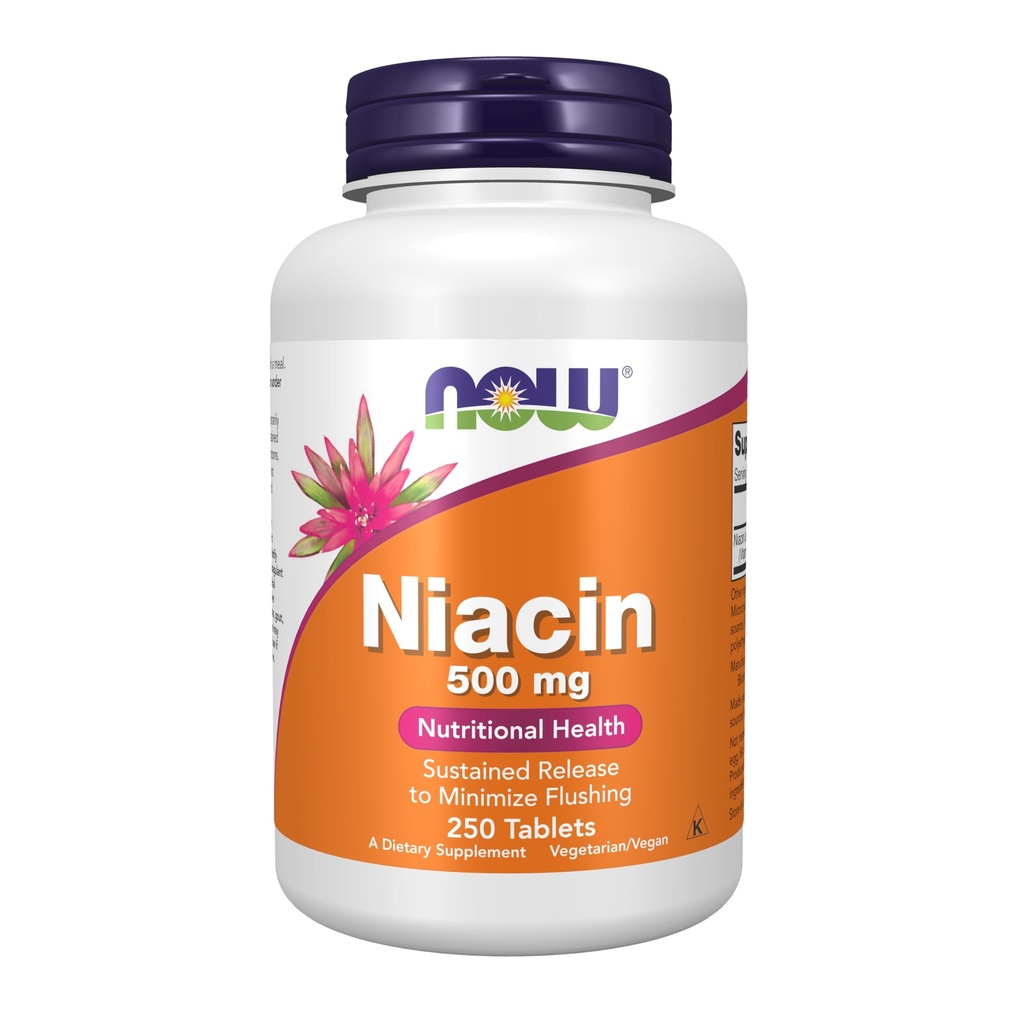 食品补充剂,Niacin(维生素B-3),500毫克,持续释放,营养健康,250片
