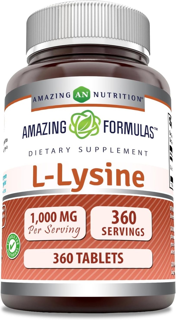 惊人的公式 L- Lysine 1000 Mg 360 平板电脑