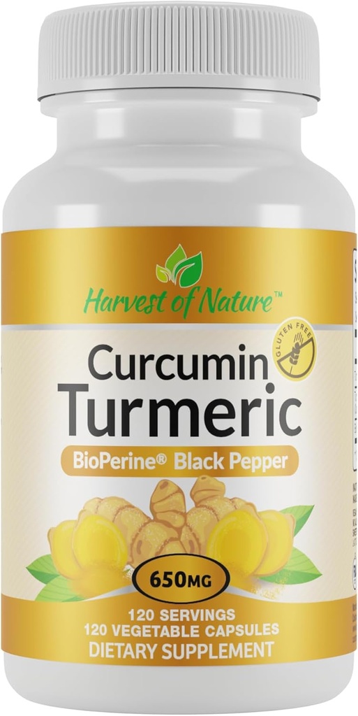 自然收获-Curcumin Turmeric, 120 Counters