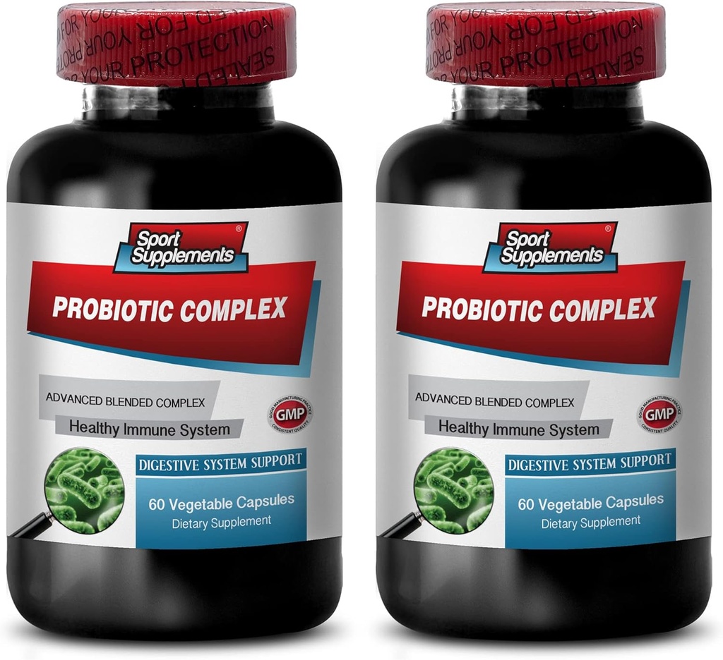 健康消化 - PROBIOTIC 消化系统高级混合复合体 - Probiotic Bacilus, 消化补充物, 双纤维杆菌, 多酶消化法, 2B 120 Caps