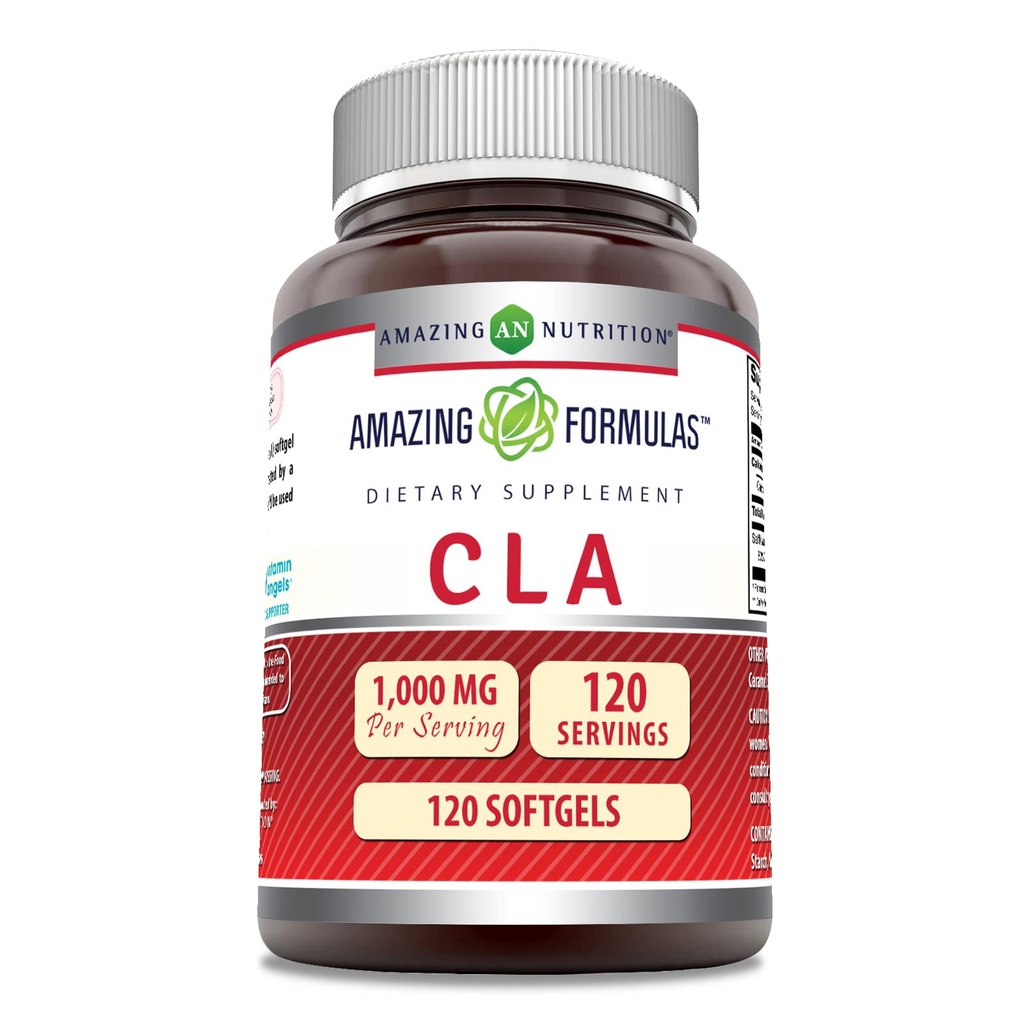 CLA氨基酸补充剂 1000 Mg / service 的软胶 非GMO = Gluten - Free =============================================================================================================================================================================================================================