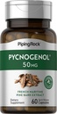 Pipping Rock Pycnogenol Supplement → 50 mg → 60 Capsules → French Marine Pine Bark 提取 → Pinus Pinaster 供男女使用 → Non-GMO, Gluten Free