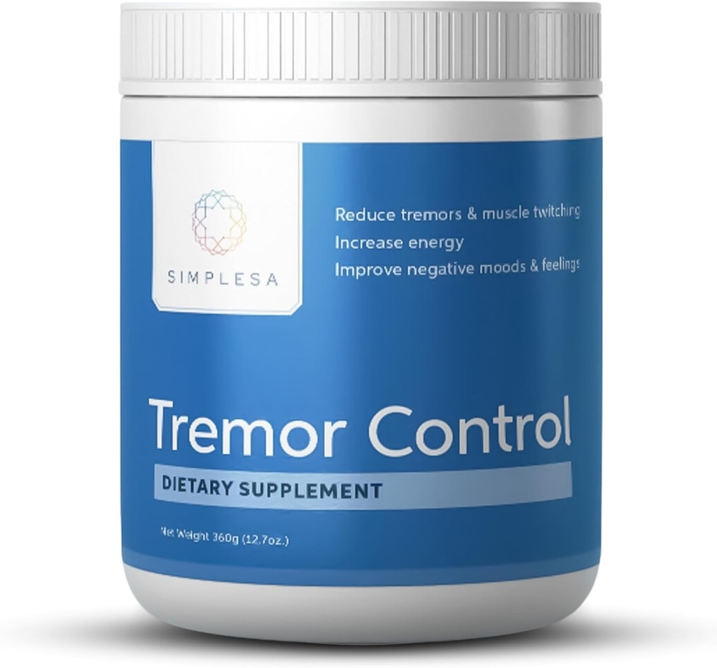 Simplesa Tremor Control,L-Arginine Alpha-Ketoglutarate 补编,包括GABA,Ubiquinol,和Niacin,360g AAKG 粉末补充,支持 Tremor Control,和肌肉健康