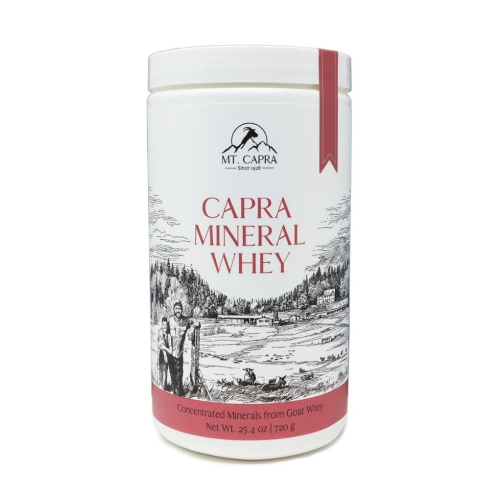 Capra Mineral Whey山  Whole A全食品,生物活化矿物/电解石粉补充剂,产自山羊牛奶Whey,富含钾,Alkalining → 28 services - 25.4 oz