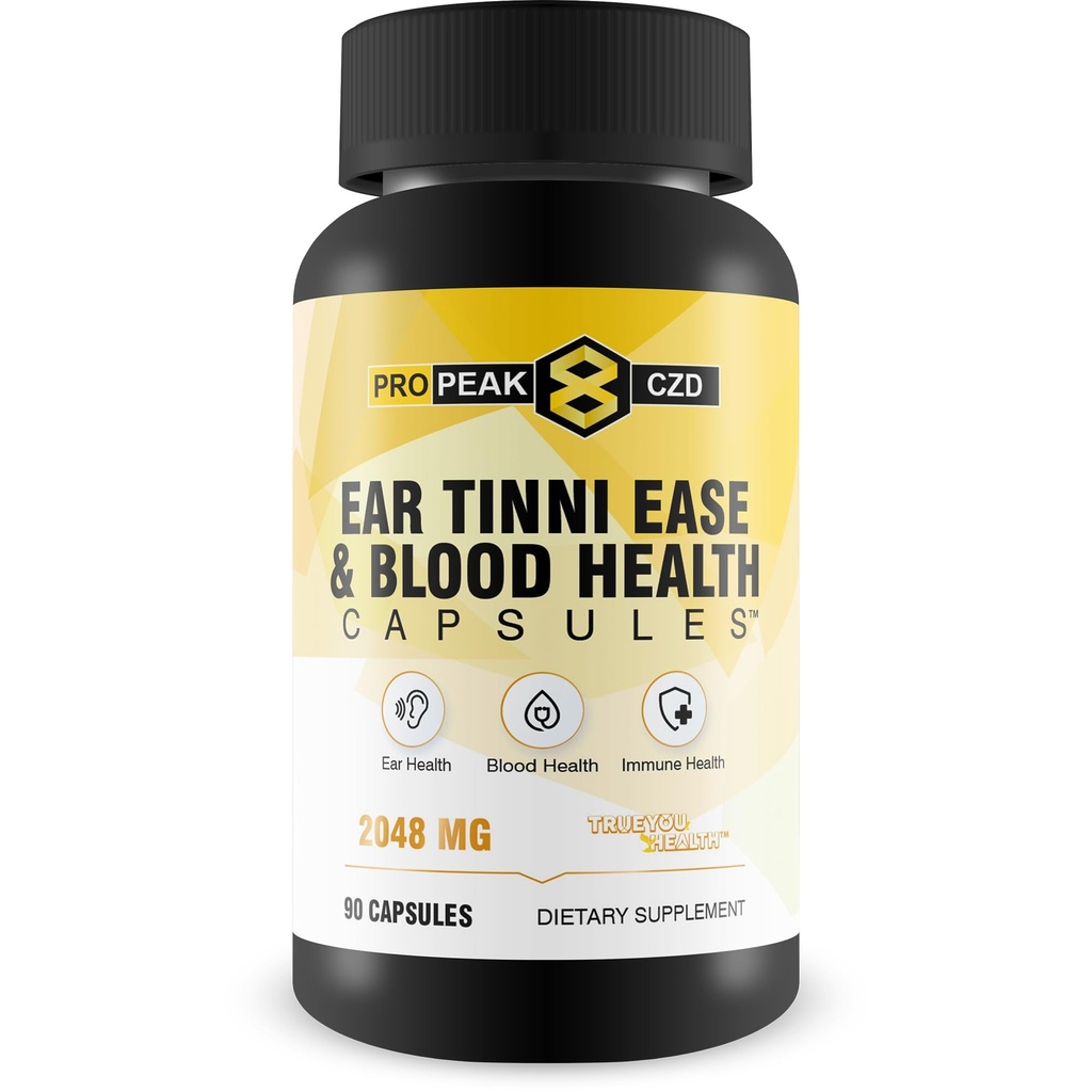 Natural Tinnitus Relief Ear Tinnie Ease Immune Boost - 我们的环耳Immune支持最佳Tinnitus Relief 补充 - Blood Booster - Ear Health - Immune Boost Booster Blood Health Pills (英语).