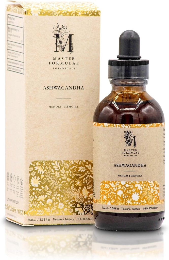 主公式 Ashwagandha 根草丁100毫升 超强提取 100% 天然 高生物利用率