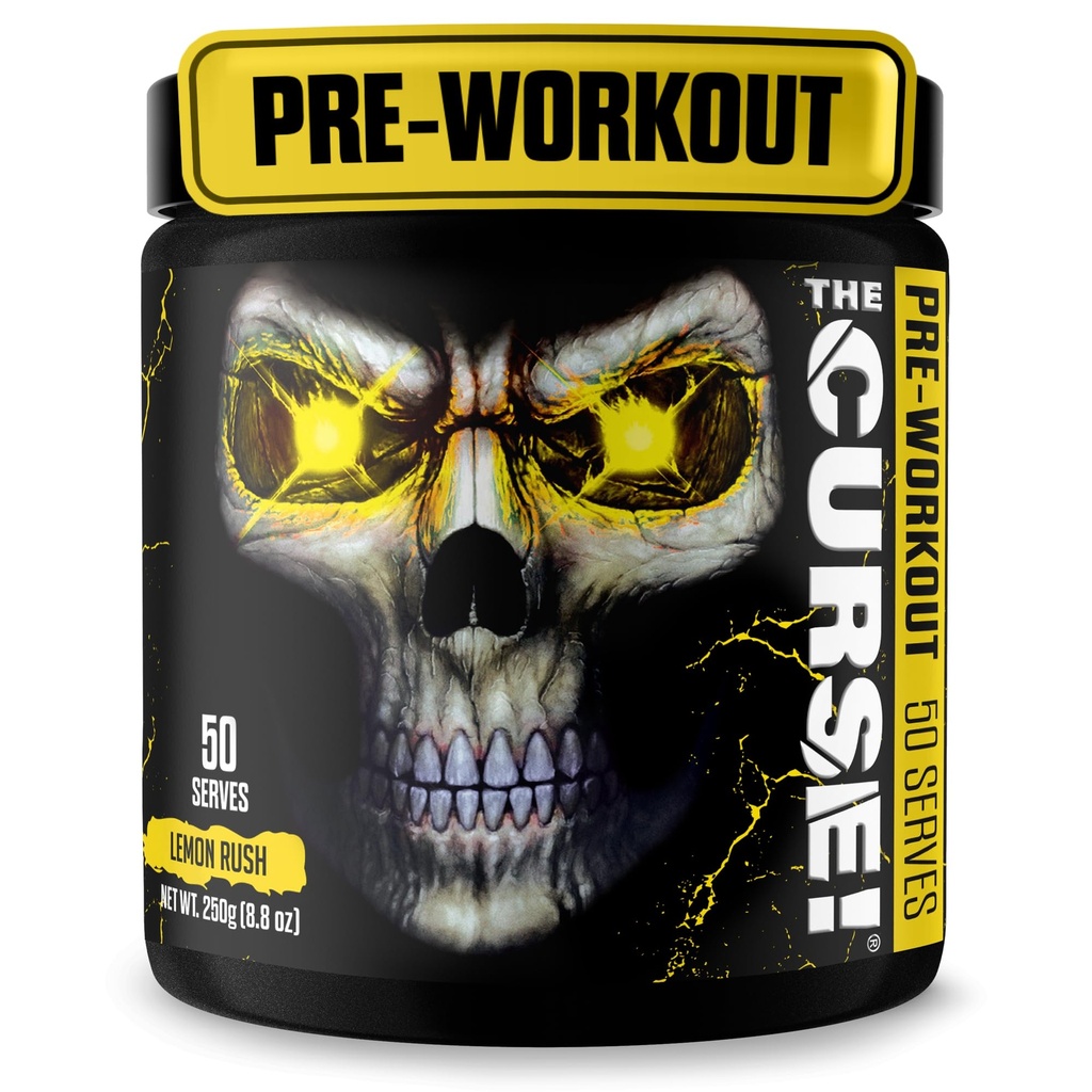 JNX 移植诅咒! 男与女预研粉,咖啡因,Beta-Alanine,Creatine,L-Citrulline,50 services,Lemon Rush Flavor – 助力能量,力量和焦点