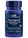 生命延伸 Pycnogenol – 法国滨海松木条提取法 – 科学研究健康老化与血管健康补编 – 非GMO,无胶体,蔬菜 – 60 Capsules
