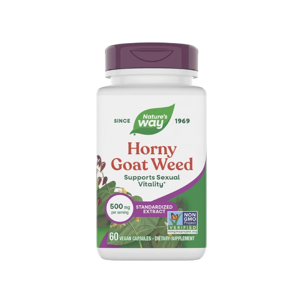 大自然的黄蜂山羊草 提取性生命力,* 非GMO, Vegan, 60 Capsules