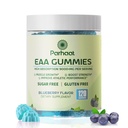 EAA Gummys 120 Gummys(蓝莓),9000mg 基本氨基酸-所有9种基本氨基酸(EAA)和所有分泌的Chan 氨基酸(BCAAs),非GMO,Gluten Free, Vegetarian 友好型