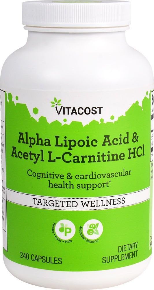 维生素Alpha Lipoic酸和乙酰L-Carnitine HCl -- -- 700 mg -- -- 240 capsules
