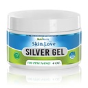 Nutrinoche Nano Silver Gel - 高级类固醇银皮奶油 - 伤者护理和急救 Gel Soothing 专题膏用于烧伤、剃刀烧伤和太阳烧伤 - 未加精4 Oz Jar