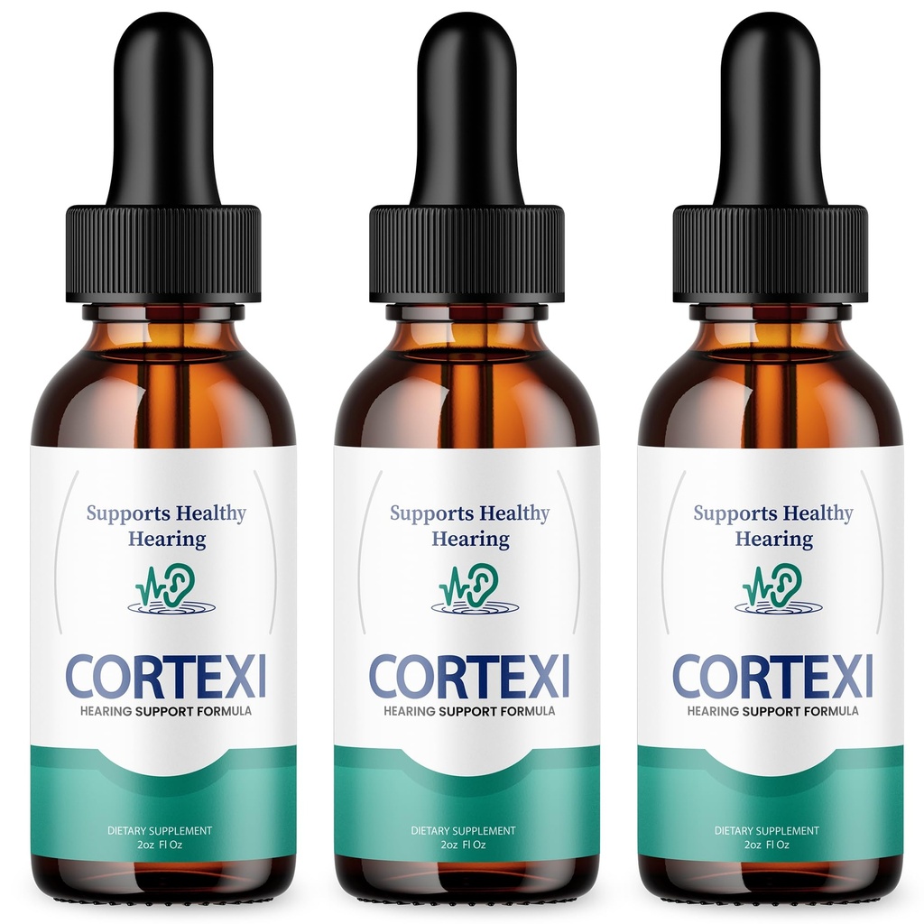 (3 Pack) Cortexi Ear Drops - 官方公式 - Cortexi Tinnitus 处理 Cortexi 听力支持 Drops, Cortexi 用于耳鸣, Cortexi 补充 Drops 最大强度新改进(3 oz)