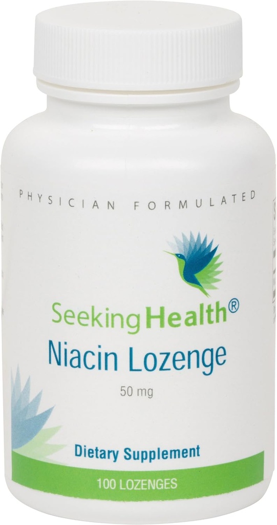 寻找健康 Niacin Lozenge 提供50毫克的Niacin作为尼古丁酸 维生素 B3 不含镁酸酯 Non-GMO 天然樱桃火焰 100 Lozenges