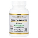 Resveratrol, 98%纯度 Trans-Resveratrol, 无Emodin & PAHs, 意大利源代码, 200 毫克, 60 Veggie Capsules