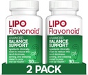 Lipo-Flavonoid 迷幻和眩晕救济平衡支持 - 与Ginkgo Biloba & Vitamin D & B Complex 的临床测试公式 - 内耳健康与平衡支持 - 30-Count - 2-Pack