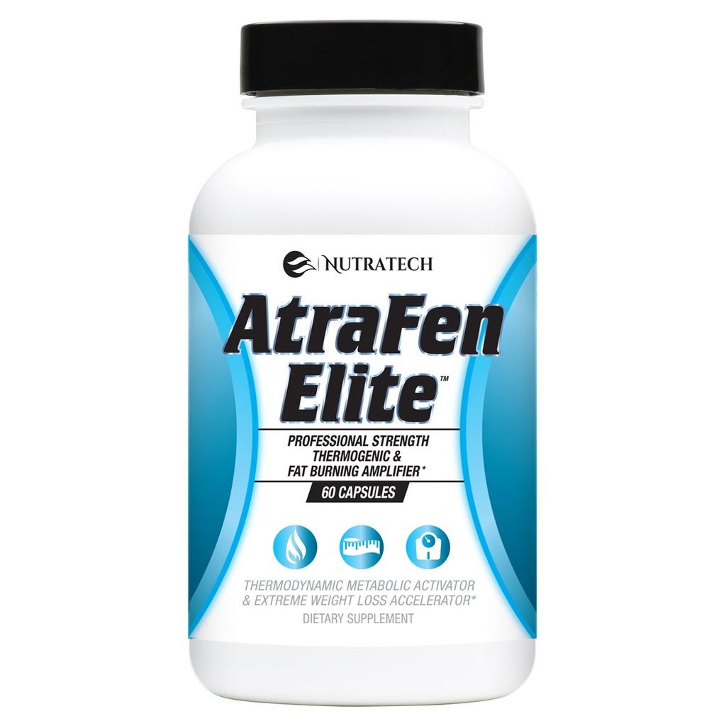 Atrafen Elite - 支持体重管理,促进能量和帮助压制食物刮碎和吞噬的专业强健饮食援助. 饮食补品. 60药丸.