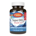Carlson - 超级DHA宝石,500 mg DHA 补充品,640 mg脂肪酸,野生-捕捉挪威北极鱼油集中,可持续来源的北欧鱼油盖,60+20软胶