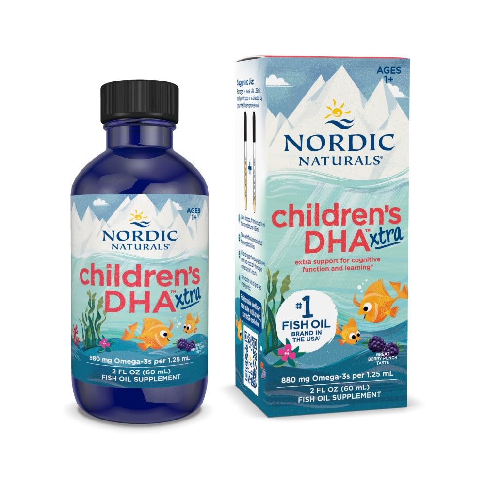 北欧自然儿童DHA Xtra、Berry Punch -- -- 2 oz for Kids -- -- 880 mg