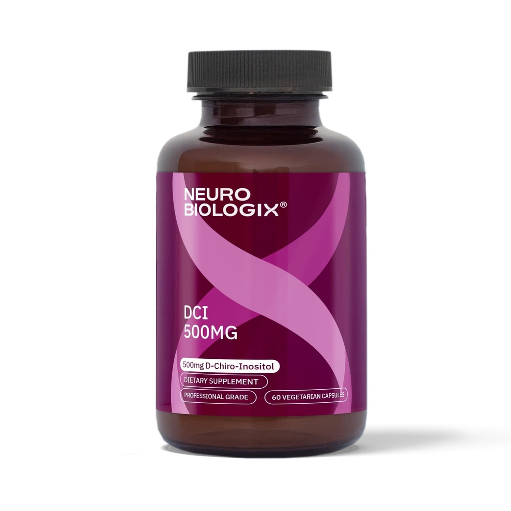 神经生物logix 高位 D 男与女Chiro Inositol 500mg - 综合 Dhiro Inositol 补充剂 支持荷蒙平衡, Mood和能量 - 60 蔬菜卡普尔